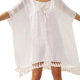 Linen V-Neck Cover-Up and Slip Dress Set CASS