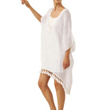Linen V-Neck Cover-Up and Slip Dress Set CASS