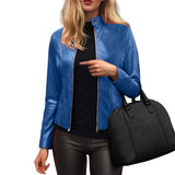 Women’s Slim Fit Faux Leather Moto Jacket