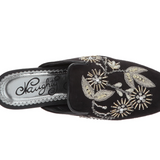 Floral Island Flats in Black