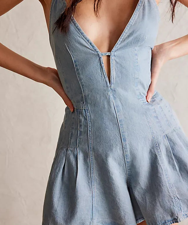 Dazed Denim Romper