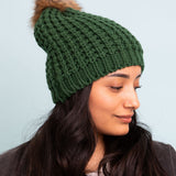 Cute Textured Pom Beanie
