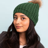 Cute Textured Pom Beanie