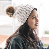 Cute Textured Pom Beanie