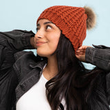 Cute Textured Pom Beanie