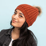 Cute Textured Pom Beanie