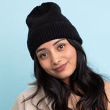 Rib Knit Cuffed Beanie
