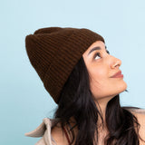 Rib Knit Cuffed Beanie