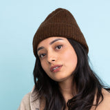 Rib Knit Cuffed Beanie