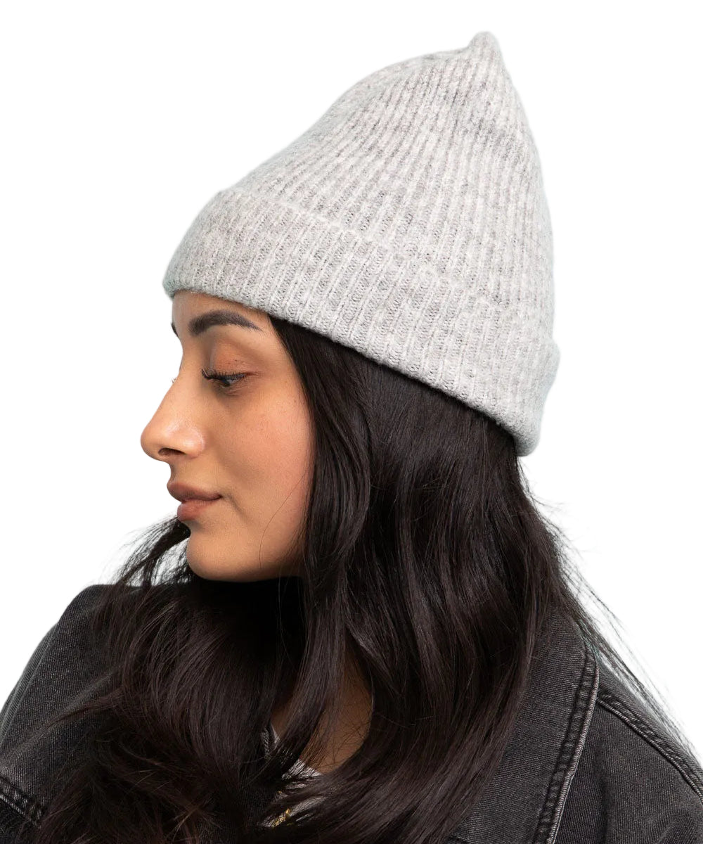 Rib Knit Cuffed Beanie
