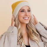 Essential Harmony Two-Tone Knit Beanie