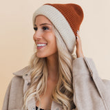 Essential Harmony Two-Tone Knit Beanie