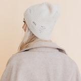 Rugged Edge Distressed Knit Beanie