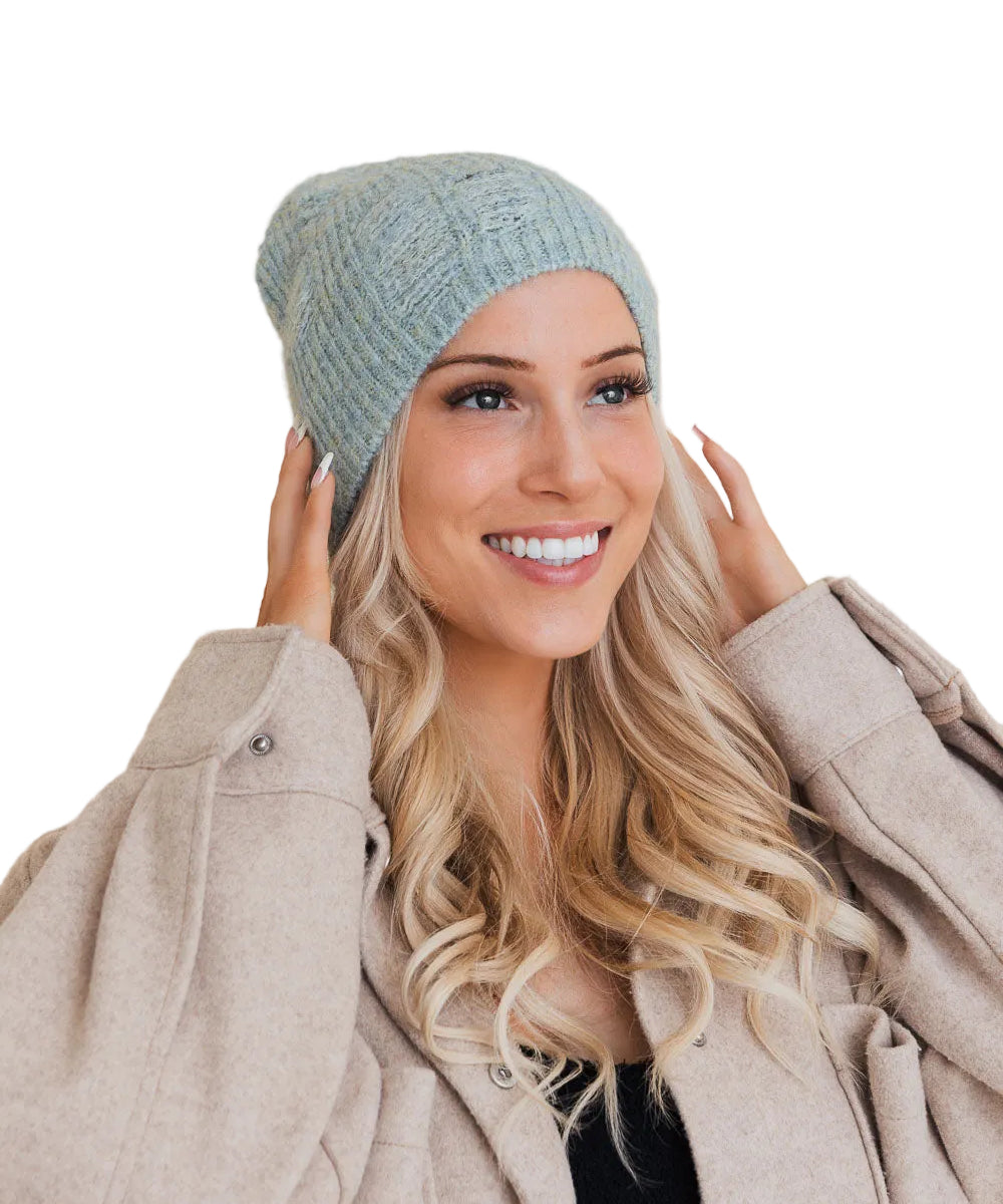 Rugged Edge Distressed Knit Beanie