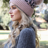 Wild Leopard Knit Beanie