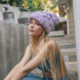 Oversized Chunky Knit Pom Beanie