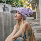 Oversized Chunky Knit Pom Beanie