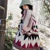 Faux Hair Aztec Pocket Ruana
