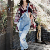 Faux Hair Aztec Pocket Ruana