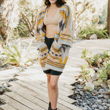 Faux Hair Aztec Pocket Ruana