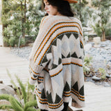 Faux Hair Aztec Pocket Ruana