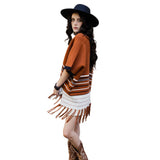 Western Luxe Fringed Ruana