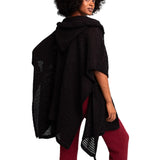 Cozy Soft Waffle Hooded Ruana