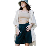 Cozy Soft Waffle Hooded Ruana