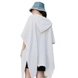 Cozy Soft Waffle Hooded Ruana