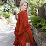 Cozy Haven Embroidered Tassel Wrap