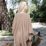 Cozy Haven Embroidered Tassel Wrap