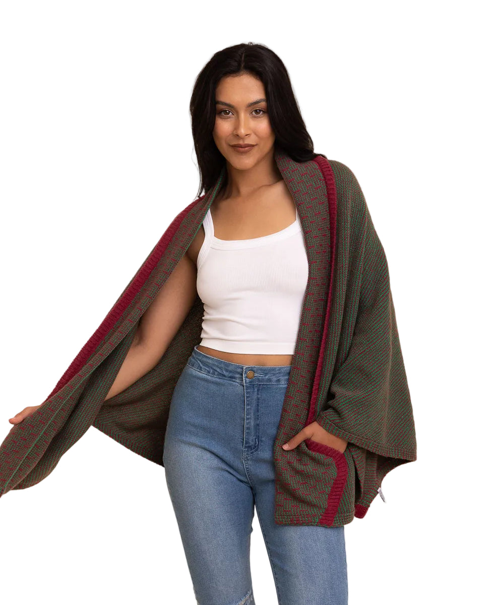 Over The Shoulder Knitted Shawl