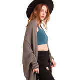 Cuddly Bat Sleeve Knit Cardigan