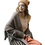 Cuddly Bat Sleeve Knit Cardigan