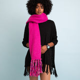 Frayed Bohemian Flow Scarf