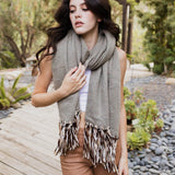 Frayed Bohemian Flow Scarf