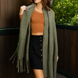 Cloud Soft Tassel-Trimmed Scarf