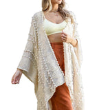 Soft Embroidered Zig Zag Kimono