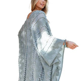 Soft Embroidered Zig Zag Kimono
