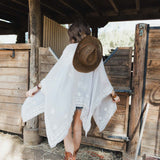 Floral Embroidered Sleeves Kimono
