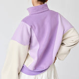 Lavender Color Block Sweatshirt