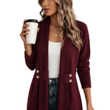 Knitted Loose Jacket – Casual Versatile Long Sleeve