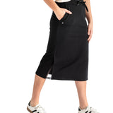 Abbie Mesh Detail Knit Midi Skirt