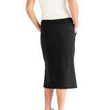 Abbie Mesh Detail Knit Midi Skirt