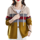 Women's Loose-Fit Wave-Detail Open-Front Cardigan Coat