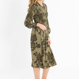 Aleeyah Smocked Midi Dress