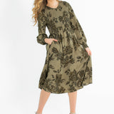 Aleeyah Smocked Midi Dress