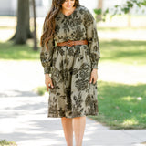 Aleeyah Smocked Midi Dress