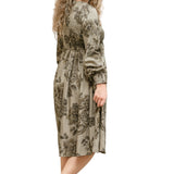 Aleeyah Smocked Midi Dress