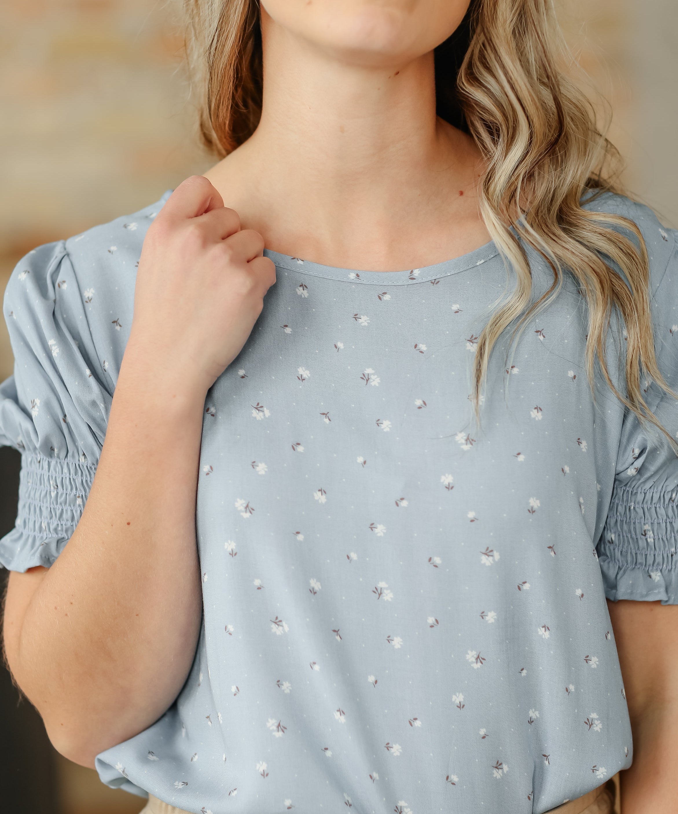 Alisa Short Ruffle Sleeve Top